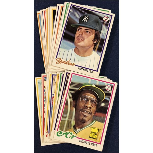 1978 O-PEE-CHEE BASEBALL COLLECTION - 25 CARDS