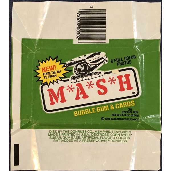 1982 DONRUSS M*A*S*H WRAPPER