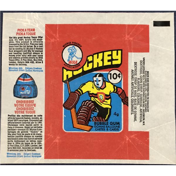 1976-77 O-PEE-CHEE WHA HOCKEY WRAPPER