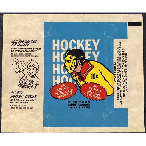 1974-75 O-PEE-CHEE HOCKEY WRAPPER