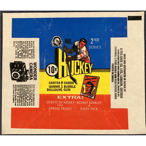 1971-72 O-PEE-CHEE HOCKEY WRAPPER