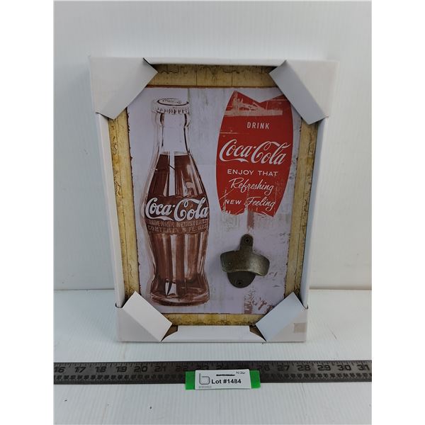 Coca-Cola Bottle Opener Wall Decor - 10" x 14"