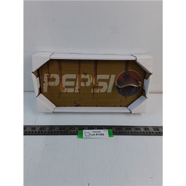Pepsi Bottle Opener Wall Decor - 12" x 6"