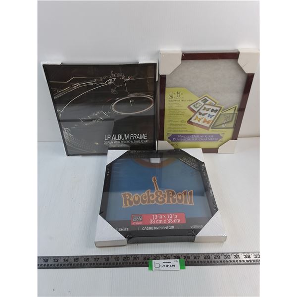 (3) Sealed Frames - Largest 13" x 13"