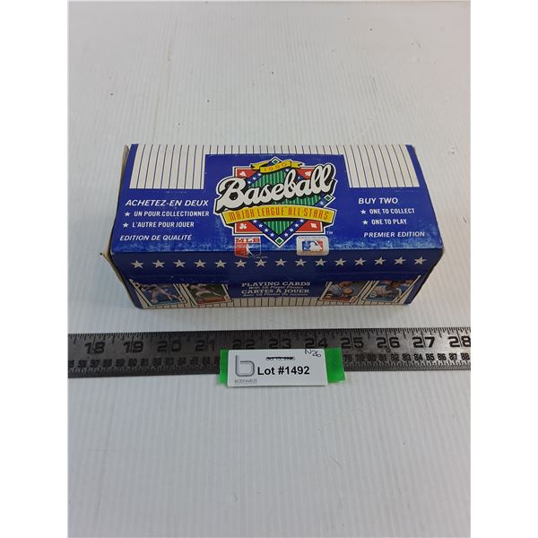 NOS Box of 1990 MLB Playing Cards