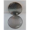 Image 2 : (2) Metal Innuendo Wall Decor - 12" Diameter