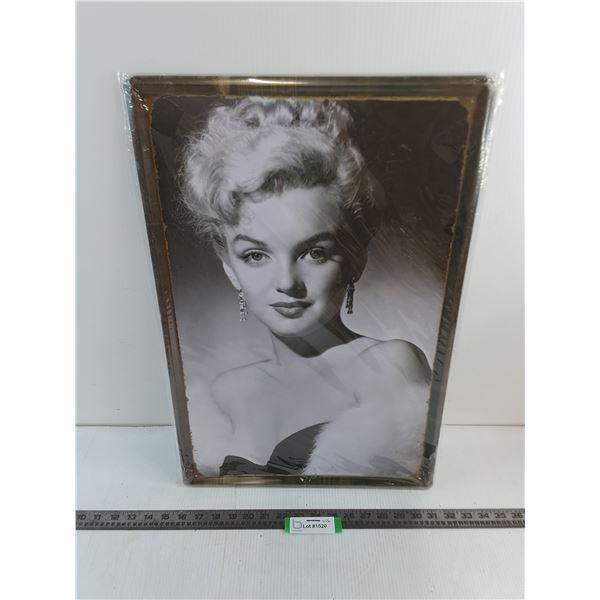Metal "Marilyn Monrooe" Wall Poster - 16" x 24"