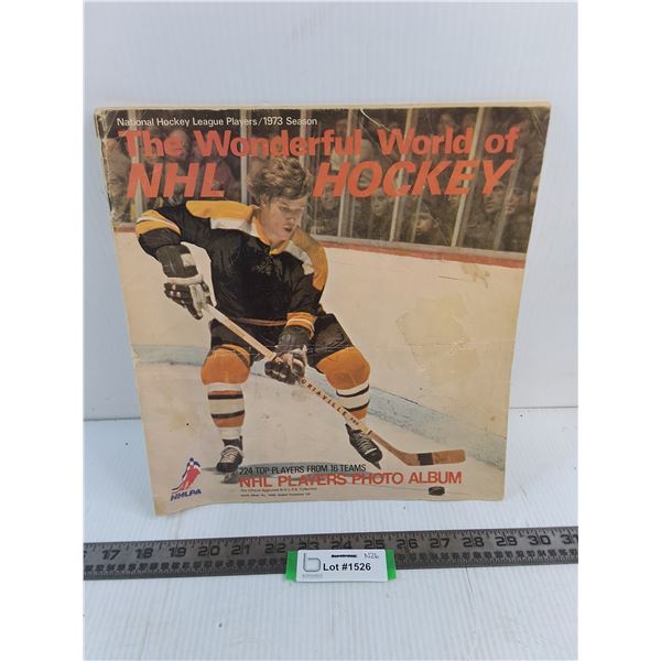 Vintage 1973 NHL Players Photo Album