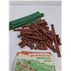 Image 2 : Vintage "American Log Cabin" Blocks, Western Toys