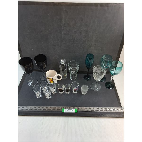 Assorted Wine/Shot Glasses, Coffee Mug