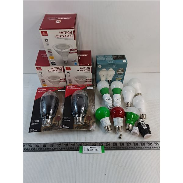 Assorted LED/Kaleidoscope Bulbs - Some Unused