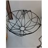 Image 2 : (2) Hanging Metal Baskets (18" & 14" Diameters), Large Artificial Orb Plant