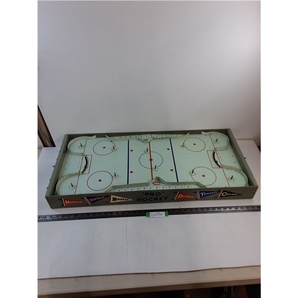 Vintage "Pro Hockey" Table Hockey Game - 3' x 16" - Missing Pieces - As is - Pickup Only