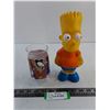 Image 1 : Bart Simpson Coin Bank - No Plug, Cheez Whiz NHL Tumbler