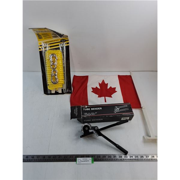 Sealed Handy Launch, Vehicle Mount Canadian Flag, Power Fist Tube Bender