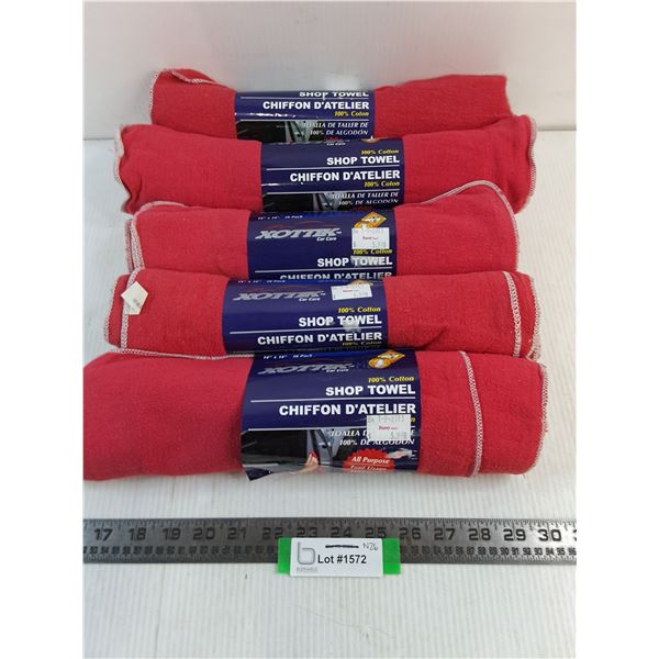 (5) Unused Shop Towels