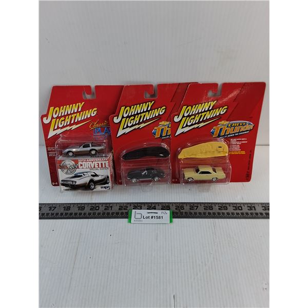 (3) Sealed "Johnny Lightning" Die-Cast Toy Vehicles