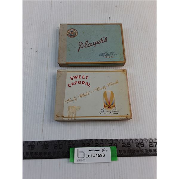 (2) Vintage Tin Cigarette Holders