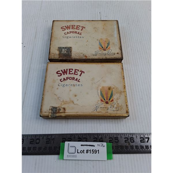 (2) Vintage Tin Cigarette Holders