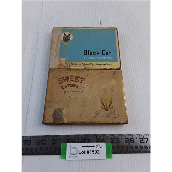 (2) Vintage Tin Cigarette Holders