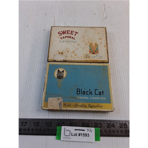 (2) Vintage Tin Cigarette Holders