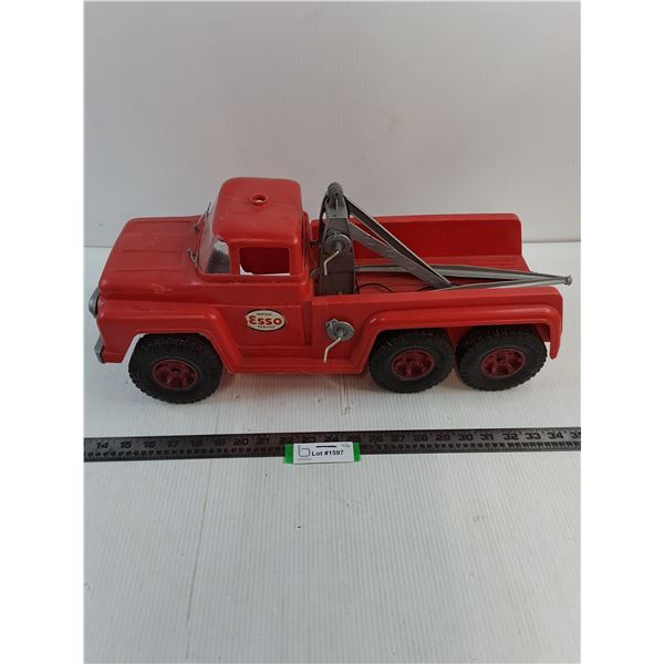 Vintage Plastic Esso Toy Tow Truck