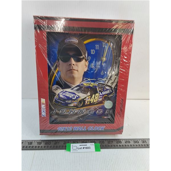 Sealed Nascar "Jimmie Johnson" Wall Clock