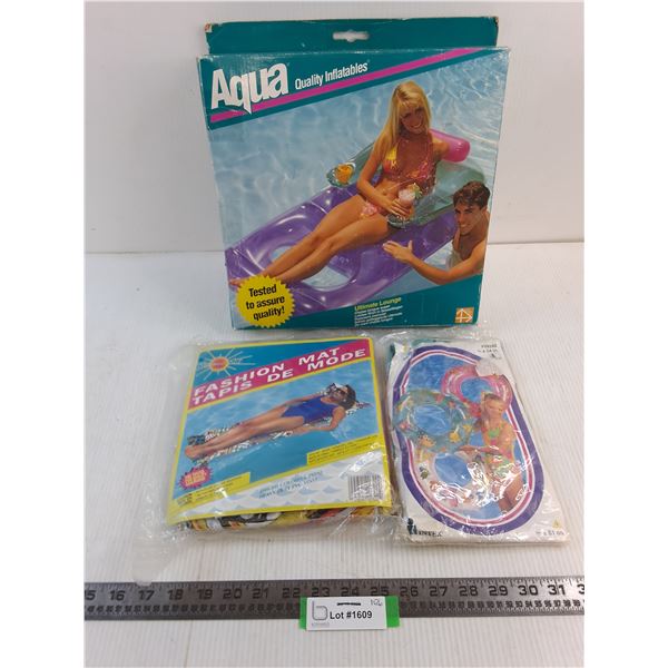 (3) Pool Inflatables - Appear Unused