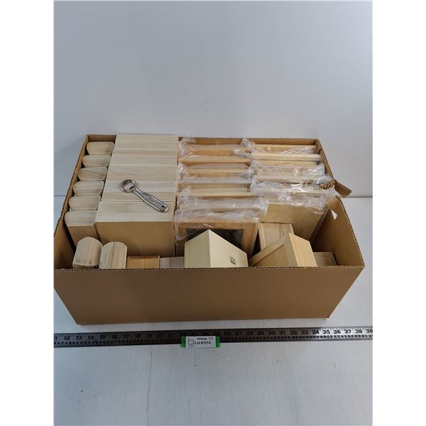 Large Lot of Wooden Gift Boxes & Frames