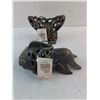 Image 2 : (2) New Cast-Iron Candle/Tealight Holder Outdoor Decor
