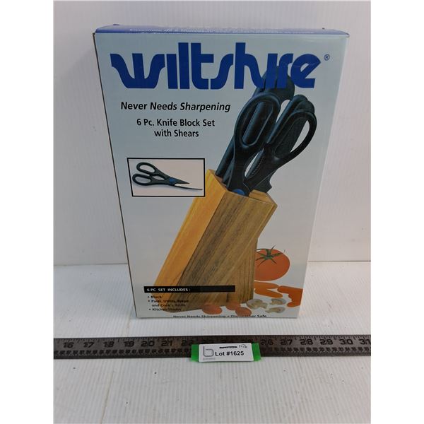 NIB Wiltshire 6-Piece Knife Block Set