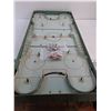 Image 3 : Vintage Table Hockey Game w/2 Teams of Metal Players - Missing Nets - 37x16x4" - Pickup Only