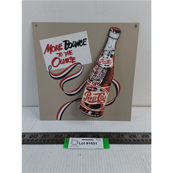 Pepsi-Cola 3D Metal Sign - 9" x 9"
