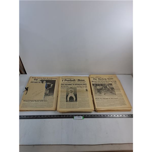 Assorted Mostly Vintage Sports Newspapers