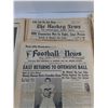 Image 3 : Assorted Mostly Vintage Sports Newspapers