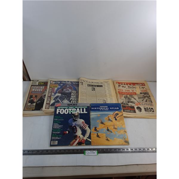 Assorted Sports Newspapers from 1960's to 1990's, Historical Atlas