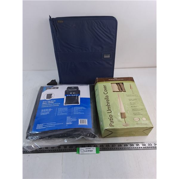 Sealed Master Forge BBQ Cover, Patio Umbrella Cover, 5-Star Zip Binder