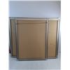 Image 3 : * (3) Metal Frames w/Plexi-Glass Inserts (1 Cracked) - 22" x 29.5" - Pickup Only