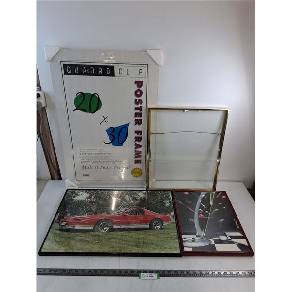 * (4) Wall Frames (NIB 20x30" Poster, 16x20" Metal, 24x17" Trans Am, 13x16" Bjornson) - Pickup Only