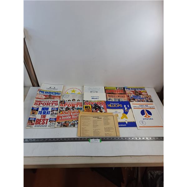 Large Quantity of Assorted 1980's, 90's Sports/Civic Magazines