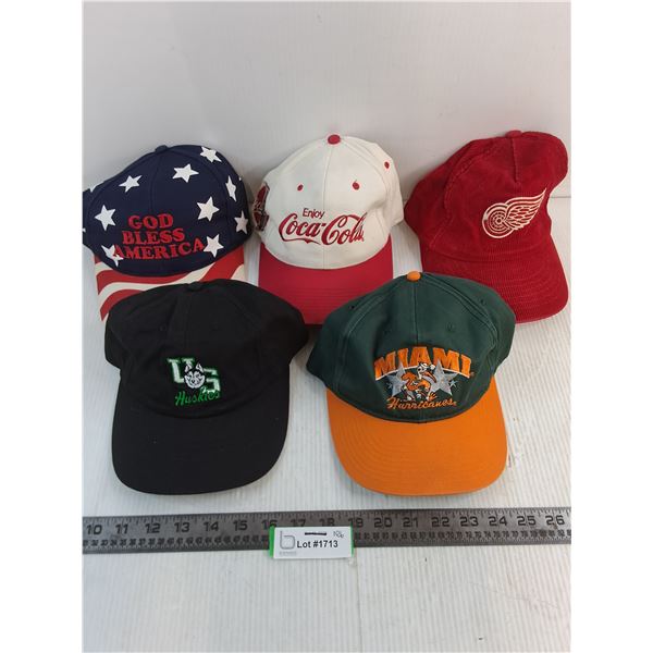 (5) Adult Size Ball Caps