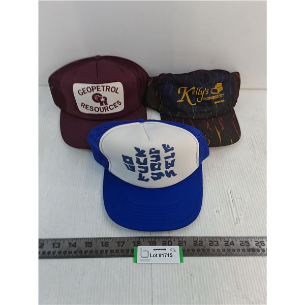 (3) Adult Size Ball Caps