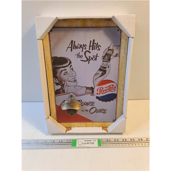 Fantasy Pepsi Vintage Design Wall Bottle Opener-10"x13"