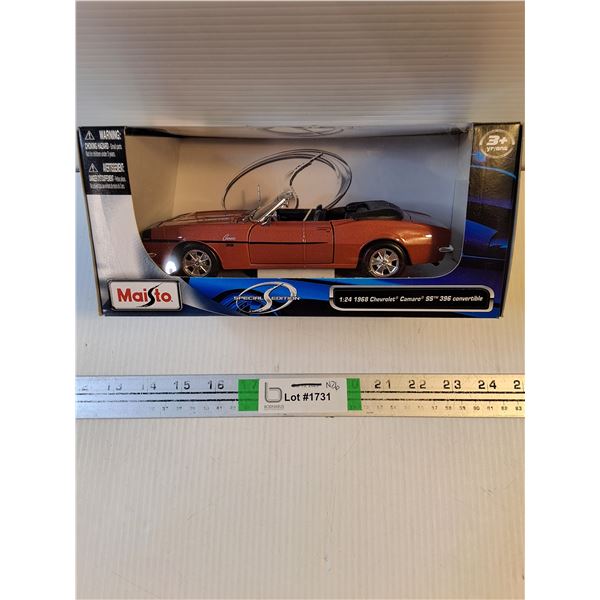 1:24 Maisto Special Edition 1968 Chev Camaro SS 396 Convertible