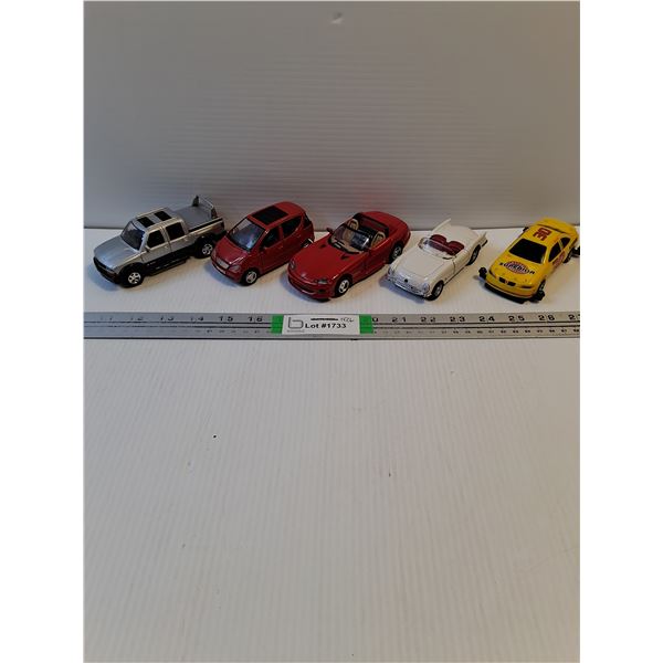 (5) 1:32 Assorted Toy Cars