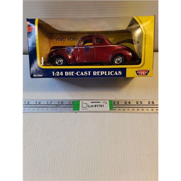 1:24 Motor Max Die Cast 1940 Ford Coupe