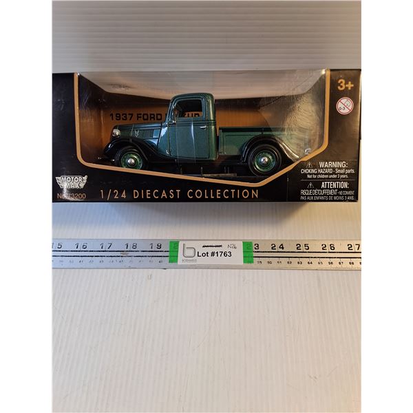 1:24 Motor Max Die Cast 1937 Ford Pickup