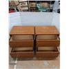 Image 2 : * (2) Wooden 2-Drawer Cabinets - Not Locking/Some Damage - 31x31x20" - Pickup Only