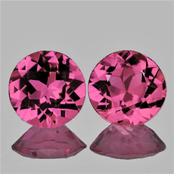 Natural Brilliant Pink Tourmaline Pair { Flawless-VVS }