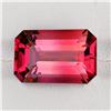 Image 1 : Natural Emerald Cut Pink Tourmaline { Flawless-VVS }